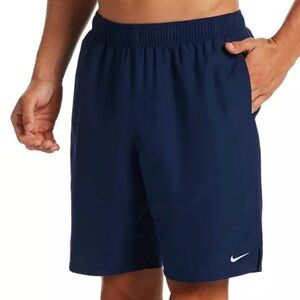NWT Nike Men’s Essential Lap Solid 9” Swim Trunks Midnight Navy Size Small